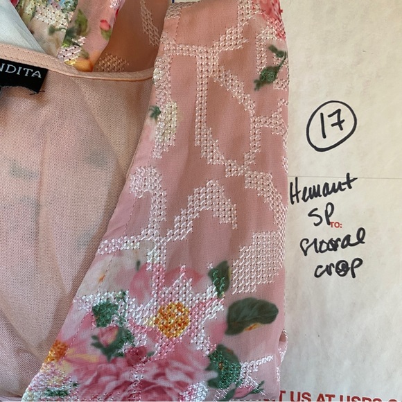 Anthropologie Hemant & Nandita adorable chic crop blouse - Picture 9 of 10